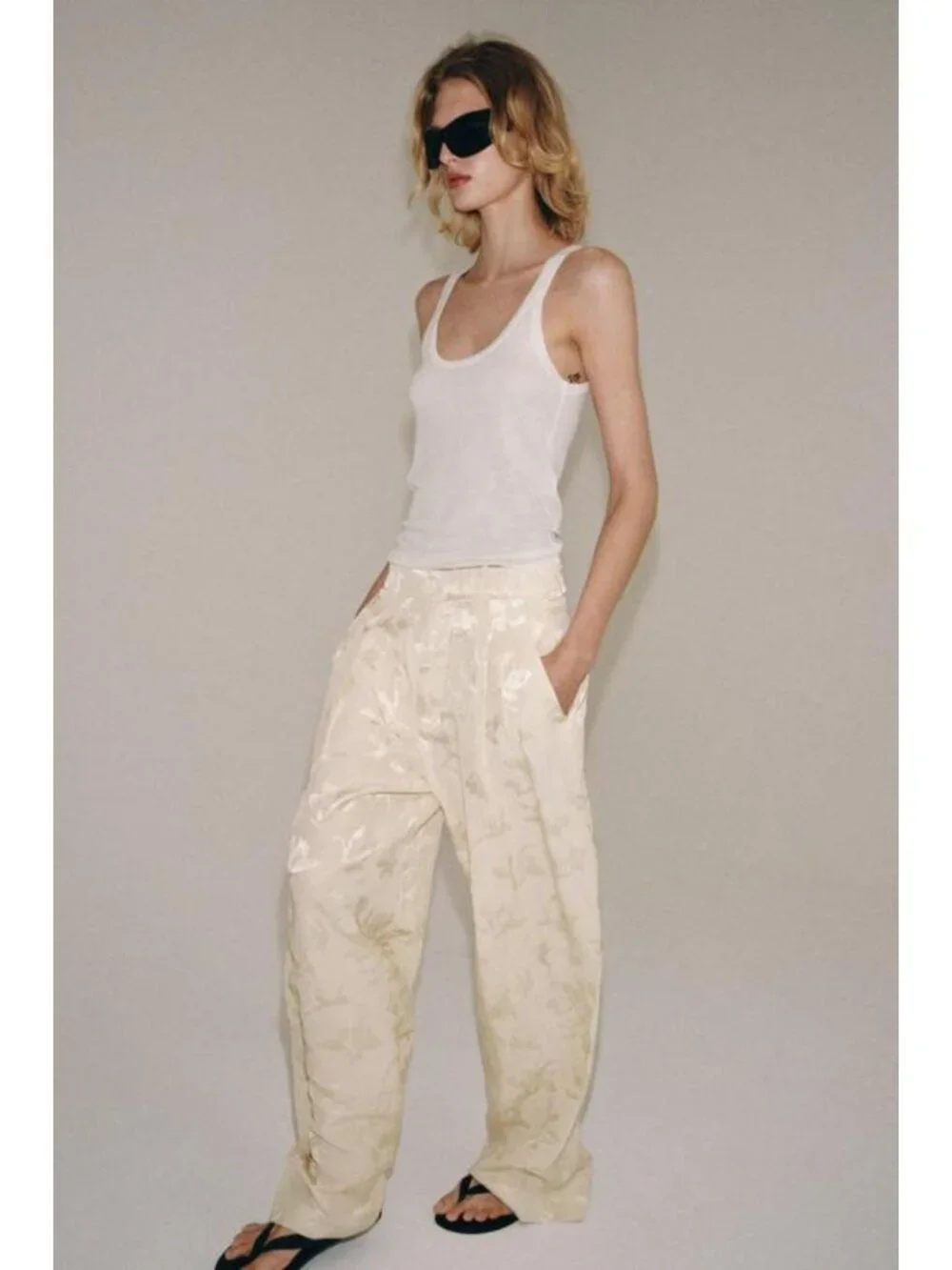 Zara yarn pockets viscose
